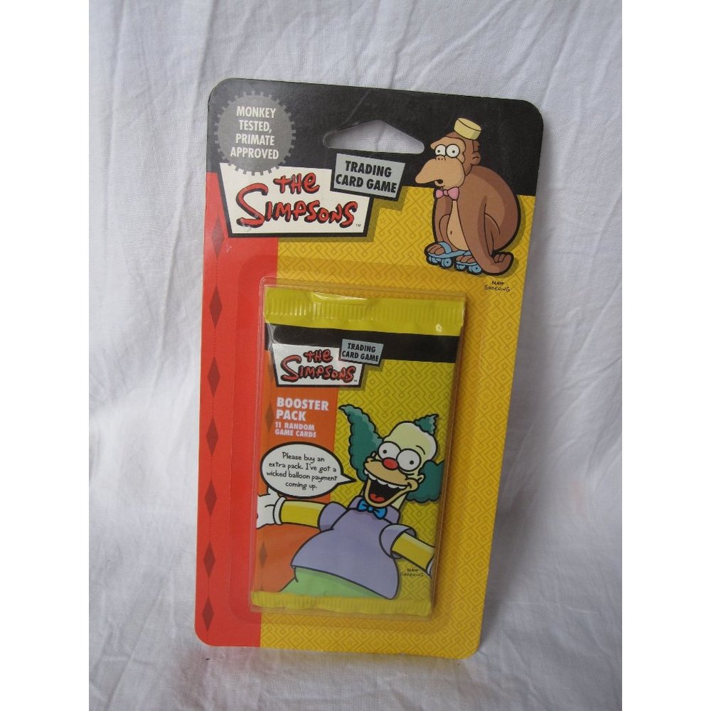 NEW The Simpsons Trading Card Game Booster‎ Pack of 11 cards Crusty the Clown